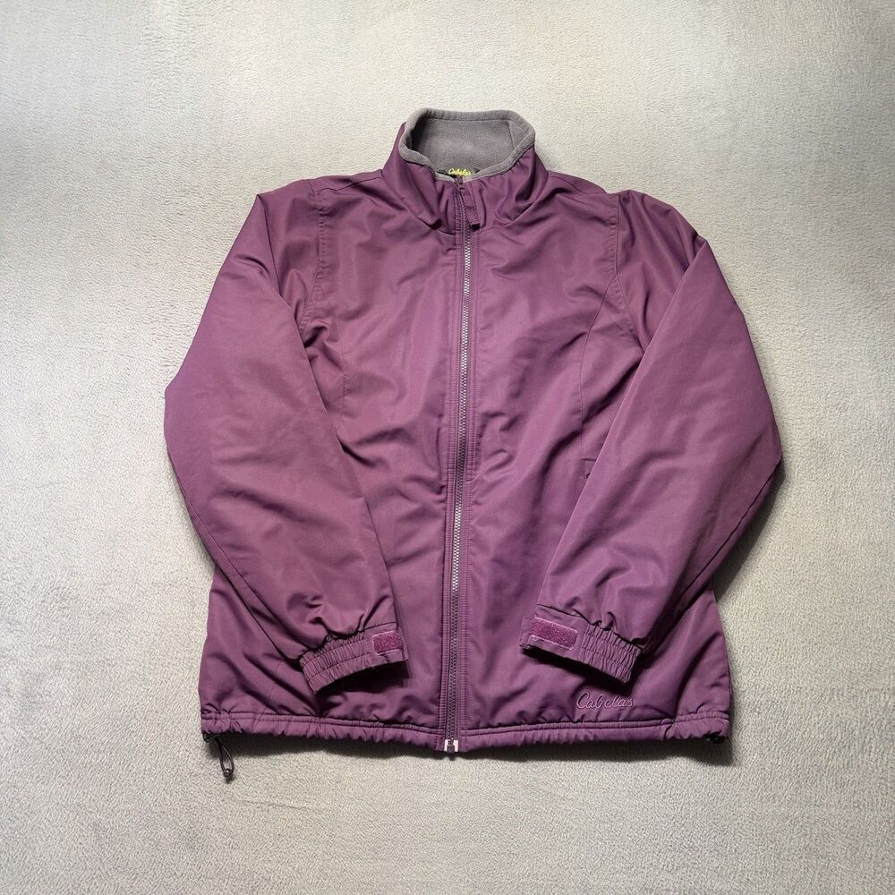 Cabela's Women's M Purple Full Zip Fleece Lined Insulated Outdoor Jacket